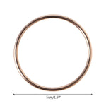 anneau métal or minimaliste cercle lisse moderne artisanal DIY accessoire ornement intérieur
