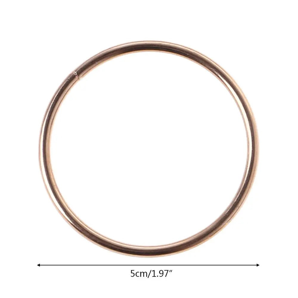 anneau métal or minimaliste cercle lisse moderne artisanal DIY accessoire ornement intérieur