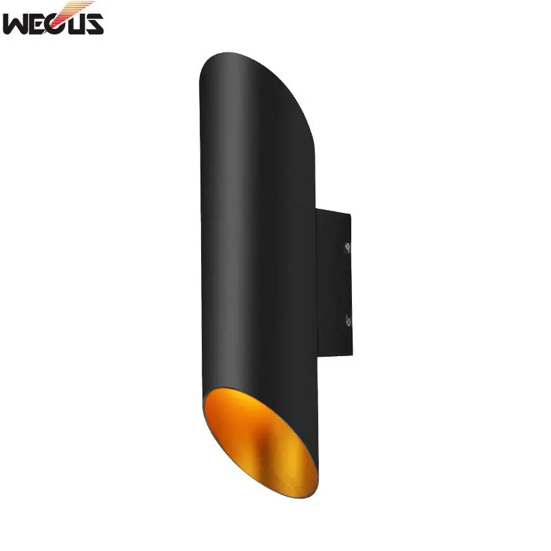 applique murale moderne noire dorée led bouton poussoir autonome fixations