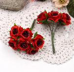 bouquets roses artificielles soie modernes intérieur mariage décoration fête valentin