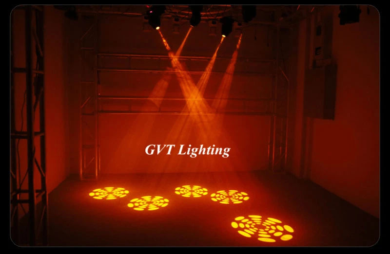 projecteur led mini moving head noir éclairage professionnel dmx scène dj effets lumineux projections