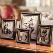 Cadre photo vintage en bois pour décoration intérieure - Cadre classique pour salon, chambre ou bureau