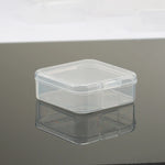 boîtes rangement transparentes modernes clips fermeture bijoux boucles oreilles 55mm 55mm 21mm