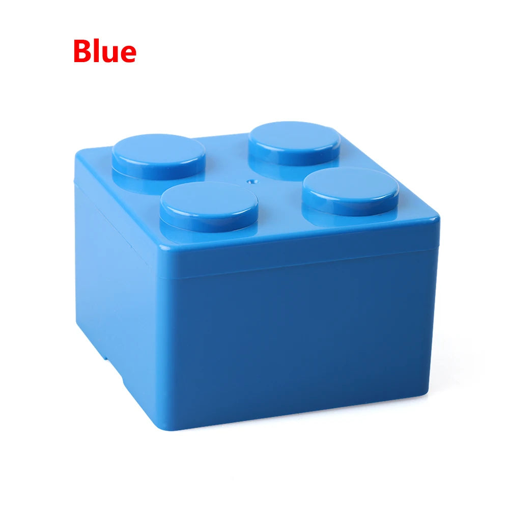 boîtes rangement couleur moderne stockage organisation jouets bleu vert rouge jaune six boutons plateau