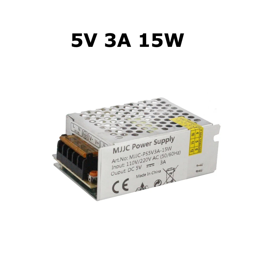alimentation électrique 5v 10a 20a 30a 40a 50w 100w 150w 200w 300w 350w perforée