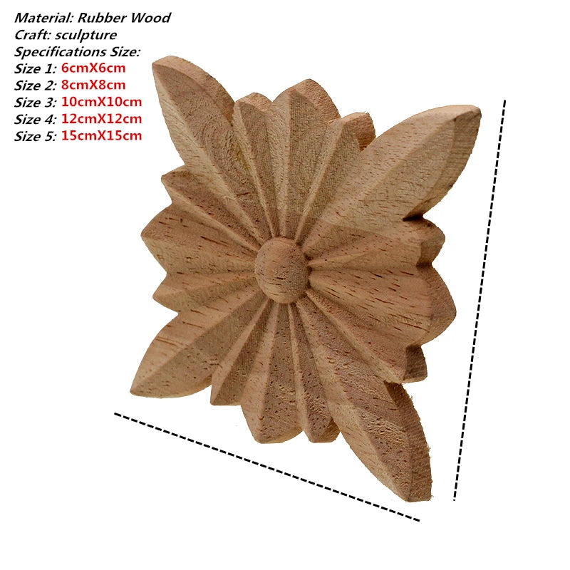 sculpture bois fleur artisanale pétales cercle brun clair décoration intérieure mur fixe semimanuel