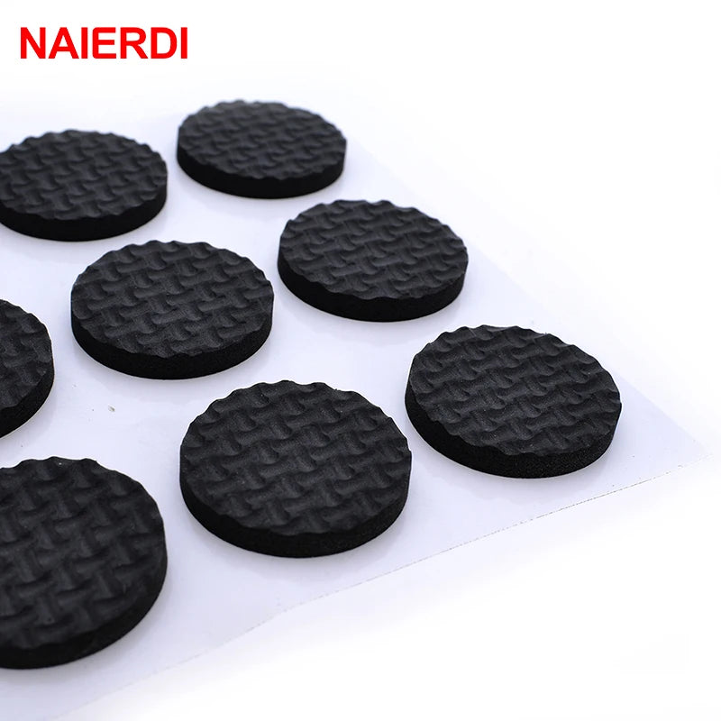protections antidérapantes adhésives pieds meubles noir texturé quadrillage utilitaires tapis patins chaise table