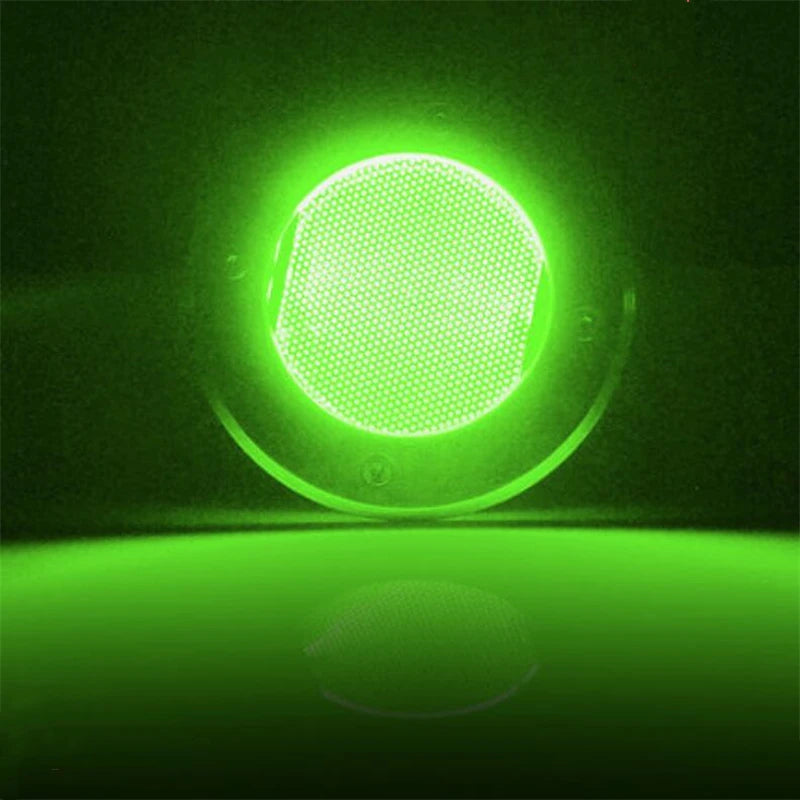 lampe led extérieure imperméable ip68 rouge vert bleu moderne grille perforations jardin