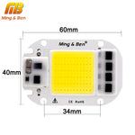 puce led cob 20w 30w 50w blanc froid chaud diy électronique smart ic techno