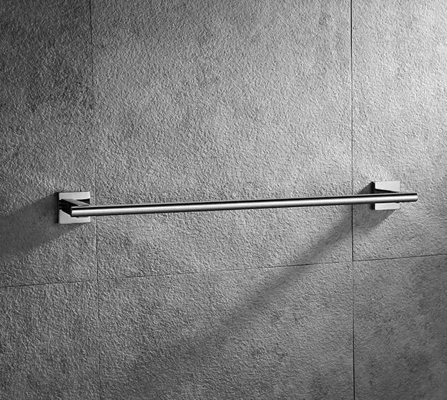 porte serviettes mural acier inoxydable 40cm 50cm 60cm 70cm finition argenté moderne fixations