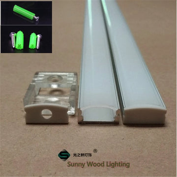 profils aluminium led 2m couverture laiteuse transparente clips modernesintérieur