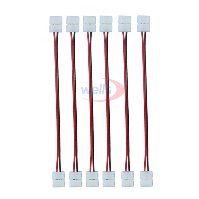 connecteur câble 2pin 3pin 4pin 5pin 100pcs blanc rouge vert bleu moderne led 24vRGBO