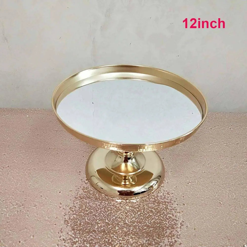 support gâteaux doré métal brillant respectueux environnement classique niveaux cupcakes mariage anniversaire joyeux stand