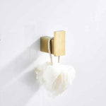 ensemble accessoires salle bain doré nickel moderne porte papier savon porte brosse wc étagerie