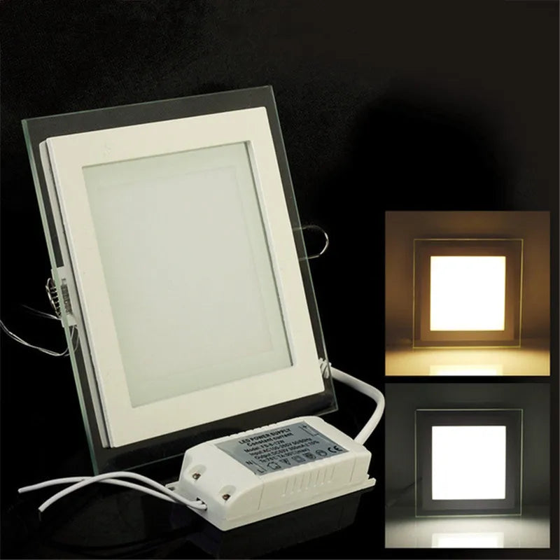 plaque led moderne 10cm 15cm 20cm blanc gris warm white cold white natural white