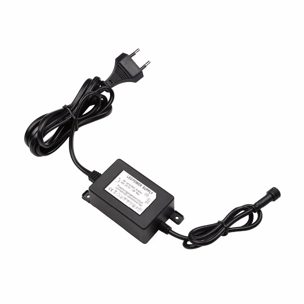alimentation led 5w 8w 30w ip67 étanche 12v noir multiples prises
