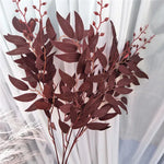 branches décoratives fleurs artificielles vertes blanches modernes décoration mariage maison vases