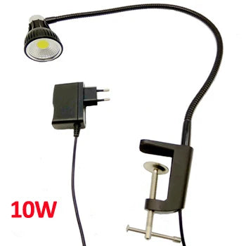 lampe flexible clip argentée noir moderne interrupteur câble alimentation 3000K 4200K 6000K