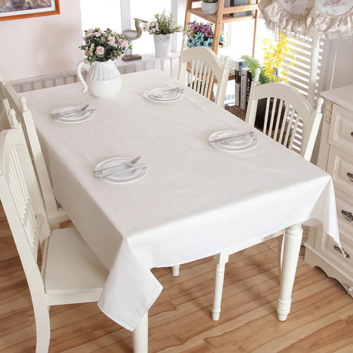 nappe table lin blanc crème bordure dentelle mariage fête rustique
