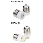 adaptateur ampoule E27 E14 E12 GU10 B22 G9 moderne blanc rond lisse opaquet certification