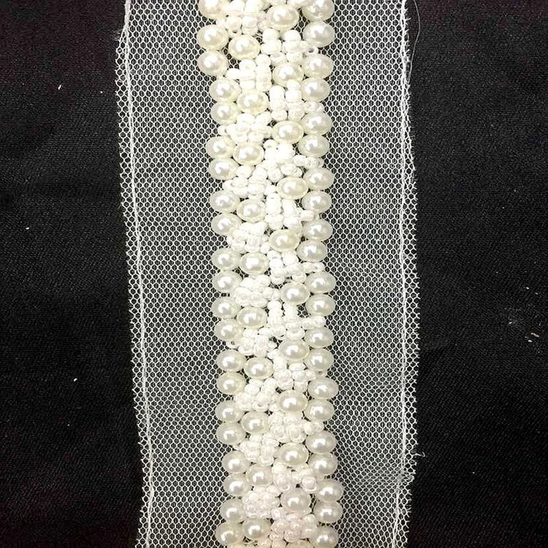 ruban decoratif blanches largeur cm tissu poly nylon elegance couture decoration