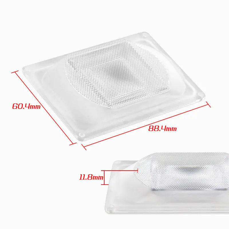 lentille led transparente moderne grille fine ac cob dob 60.4mm 88.4mm 11.8mm