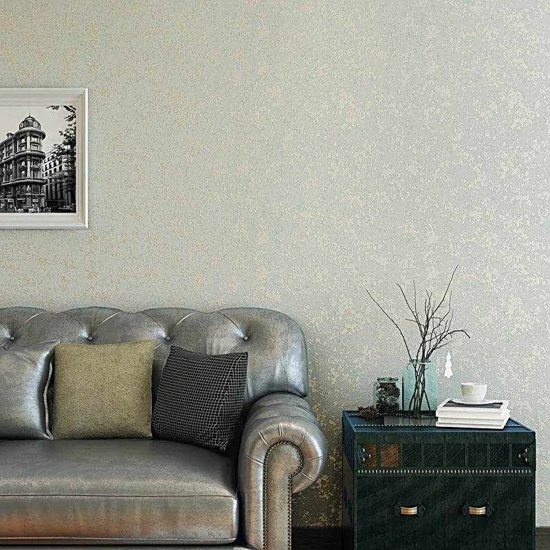 papier peint floral beige gris chambre salon anti statique absorption son résistant humidité