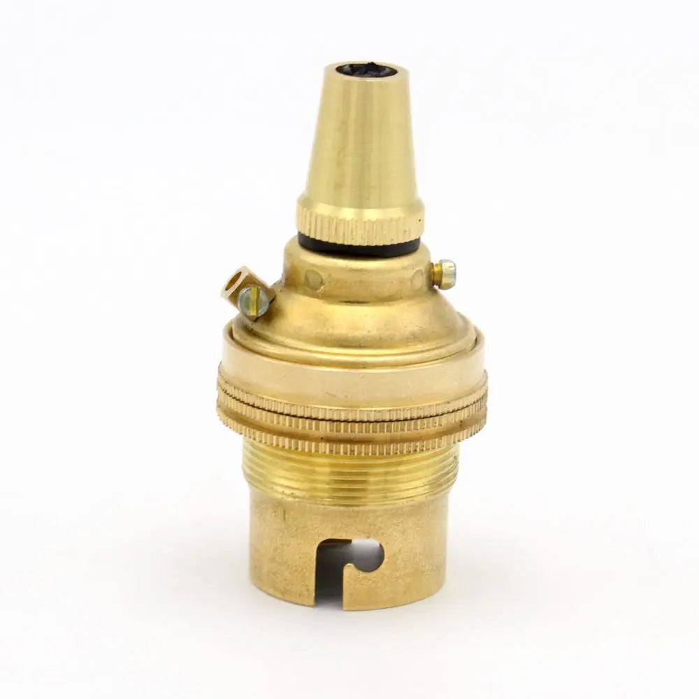 connecteur lampe argenté doré classique anneaux serrage embout protection fixations vintage laiton lisse finement