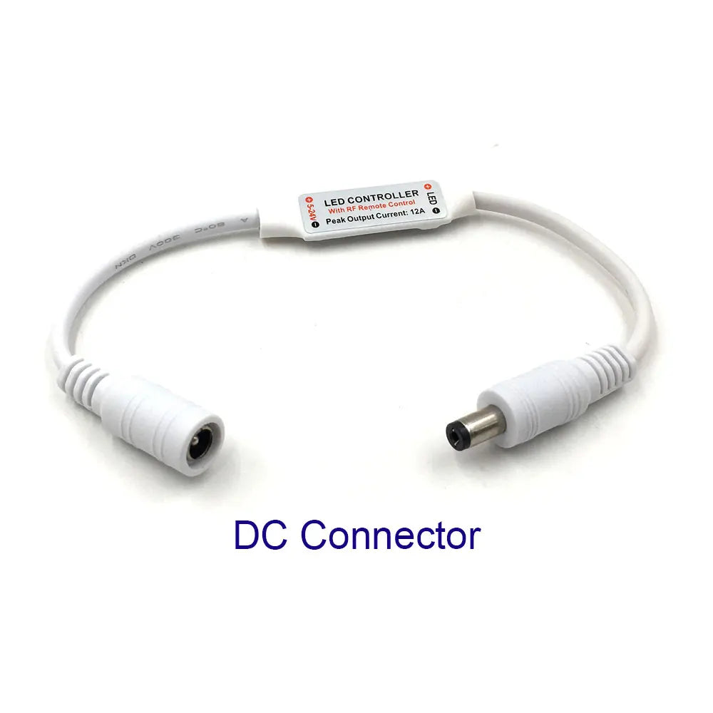 contrôleur led télécommande rf bande led ajustement luminosité mode vitesse flash câbles connecteur dc
