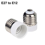 adaptateur ampoule E27 E14 E12 GU10 B22 G9 moderne blanc rond lisse opaquet certification