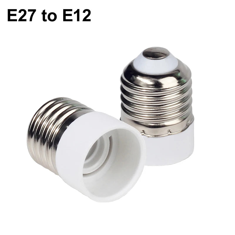 adaptateur ampoule E27 E14 E12 GU10 B22 G9 moderne blanc rond lisse opaquet certification