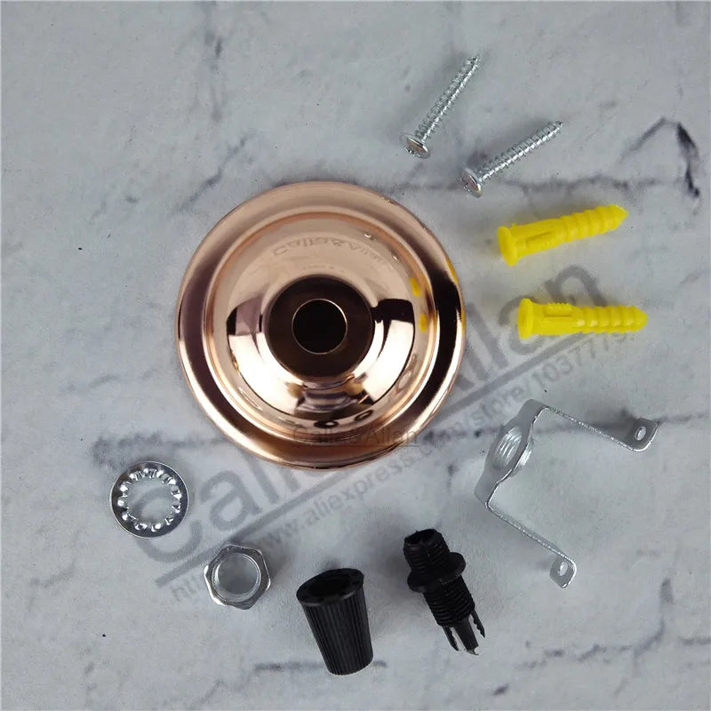 suspension boules blanc noir bronze cuivre marron mat modernes vis anneau bouchons pince rondelle