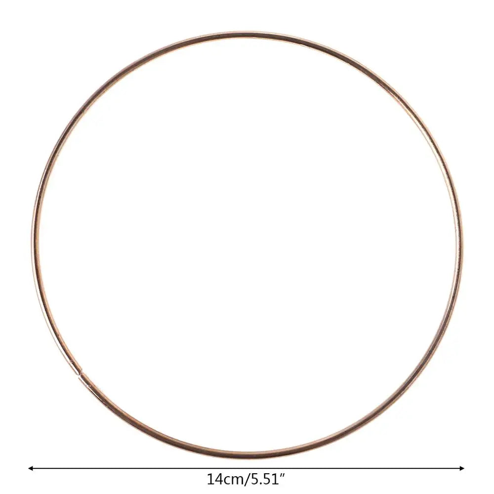 anneau métal or minimaliste cercle lisse moderne artisanal DIY accessoire ornement intérieur