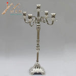 bougeoirs argent or chandeliers classiques mariage fêtes décoration élégante sculptée haute qualité