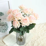 roses artificielles latex toucher réel bouquet fleurs décoration intérieure maison anniversaire noël