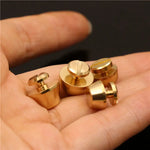 boutons cuir dorés classiques vis lisses sacs main maroquinerie 10x6mm 12x7mm