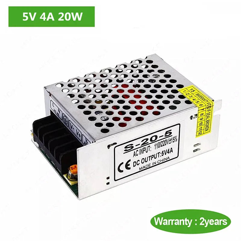 Transformateur 5V pour ruban LED bleu