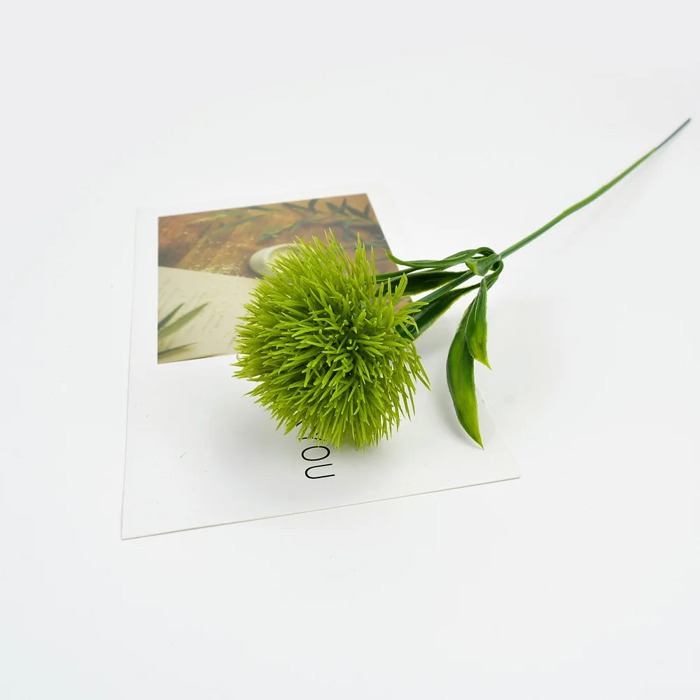 dandelins artificiels soie bouquet vert decoration maison fete anniversaire mariage intérieur moderne opaque feuilles