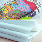tissu brodé paysage montagneux soleil levant aiguille fil coloré instructions modernes enfants decoration