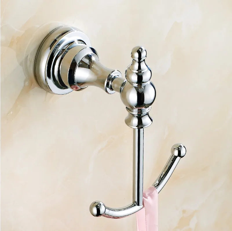 accessoires salle bain chrome classique porte serviettes anneau rangement toilette papier móc manteau support