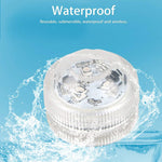 veilleuse led submersible transparente verte bleue blanche rouge points lumineux moderne adhésive piscine chambre