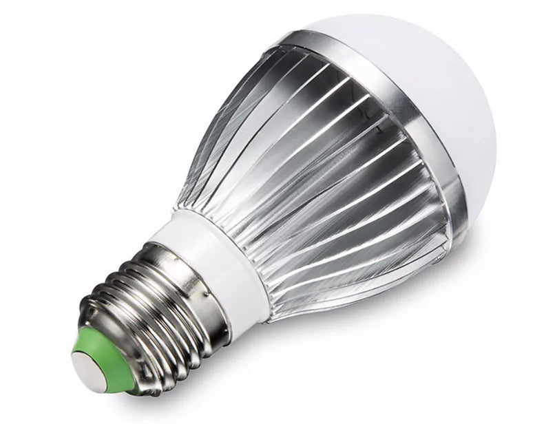 ampoule led boule moderne blanc vert rayures noires douille e27 tension continue basse puissance