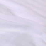 drap plat coton blanc rayures fines maison classique opacité 120x160cm 160x230cm