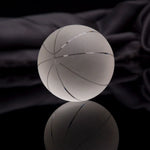 Presse-papier cristal basket-ball sur étagère