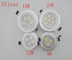 spot led encastrable moderne aluminium dimmable rond noir argent or intérieur maison