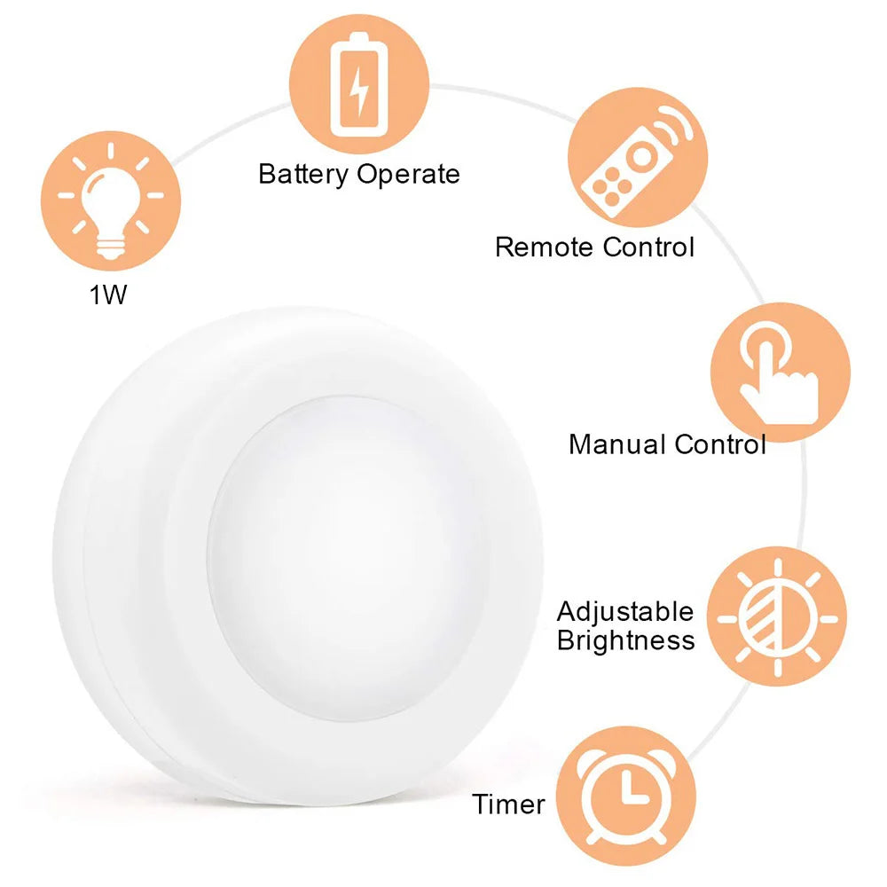 lampe led blanc moderne télécommande batterie adhésive chambre minimaliste 3500k 5500k