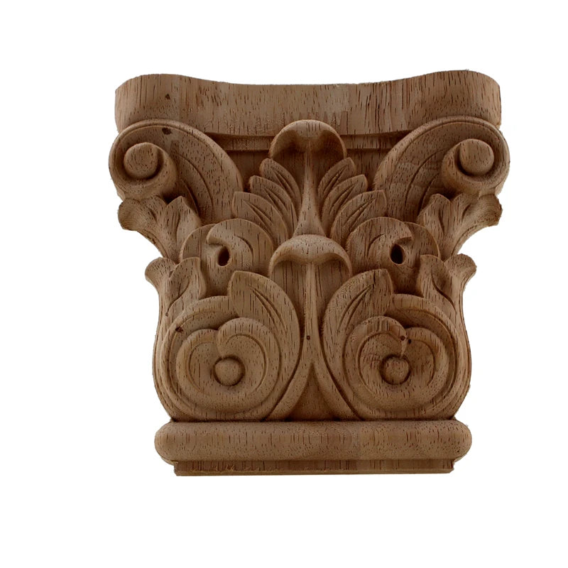 sculpture bois vintage motif floral décor maison classique fixations 10cm 12cm 15cm 20cm 25cm