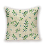 coussins décoratifs vintage fleurs simple beige vert rose bleu 45cm 45cm