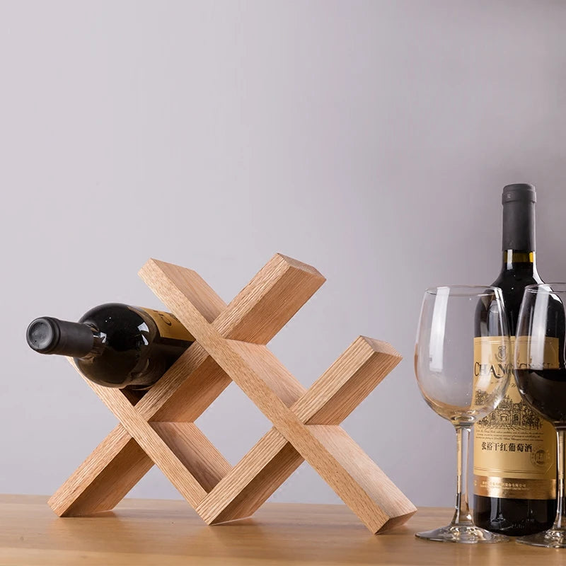 support bouteilles vin bois naturel moderne marron foncé respectueux environnement salon utilisation multiple