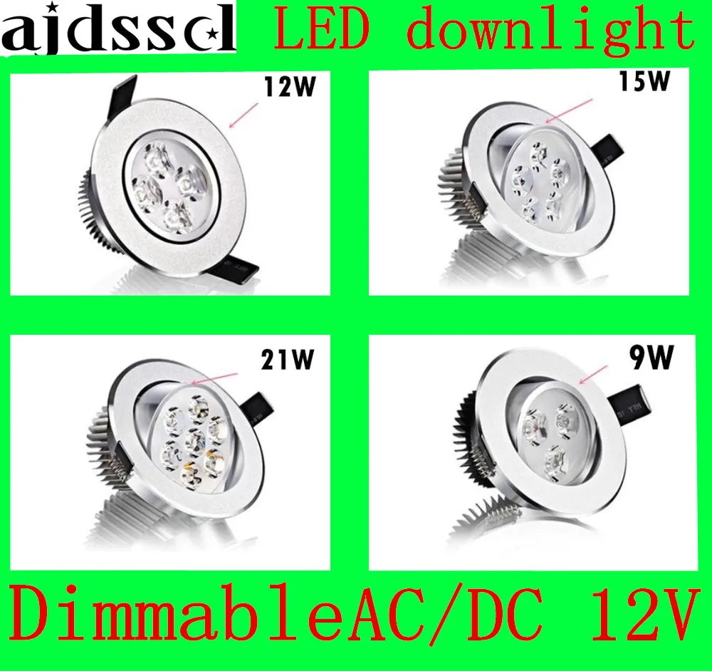 spot led encastrable moderne aluminium dimmable rond noir argent or intérieur maison